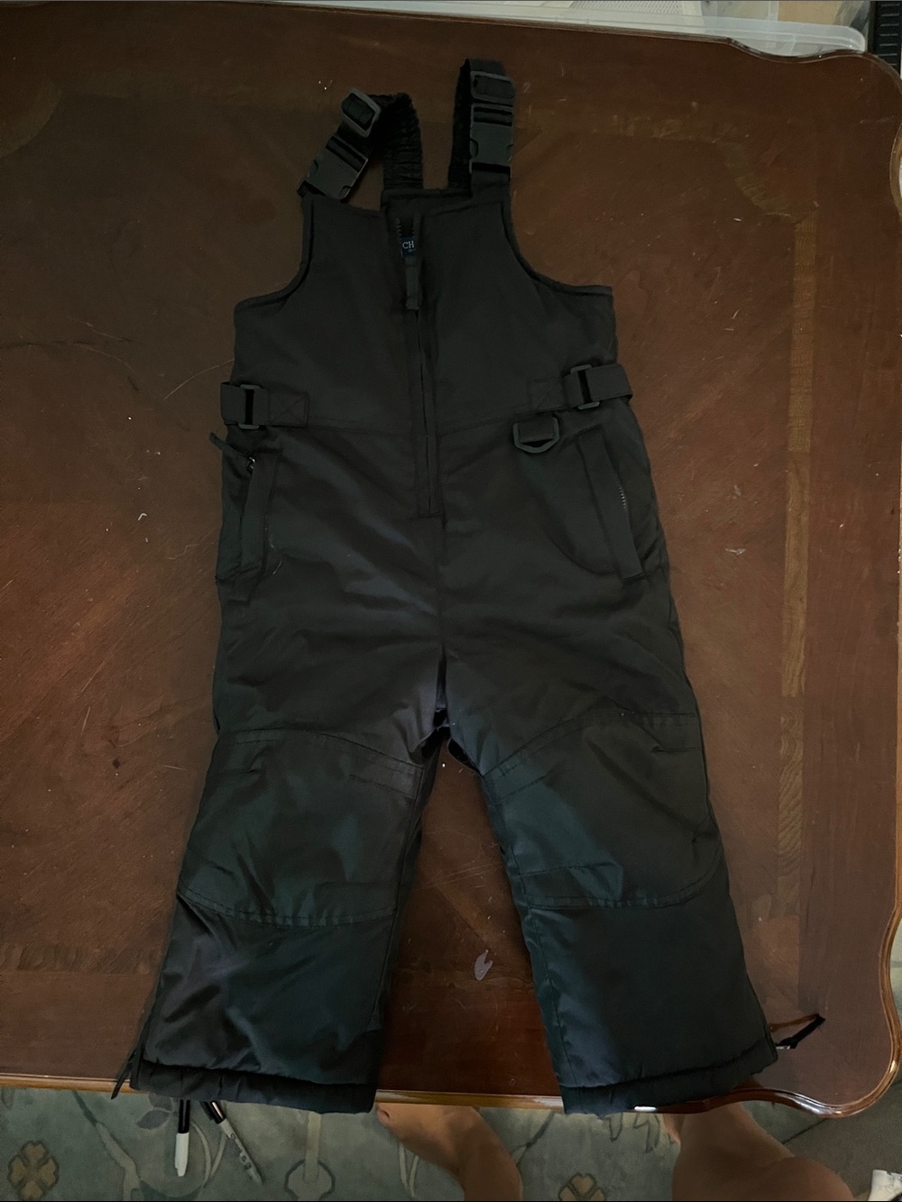 Cherokee Black Kids Snow Bib Overalls